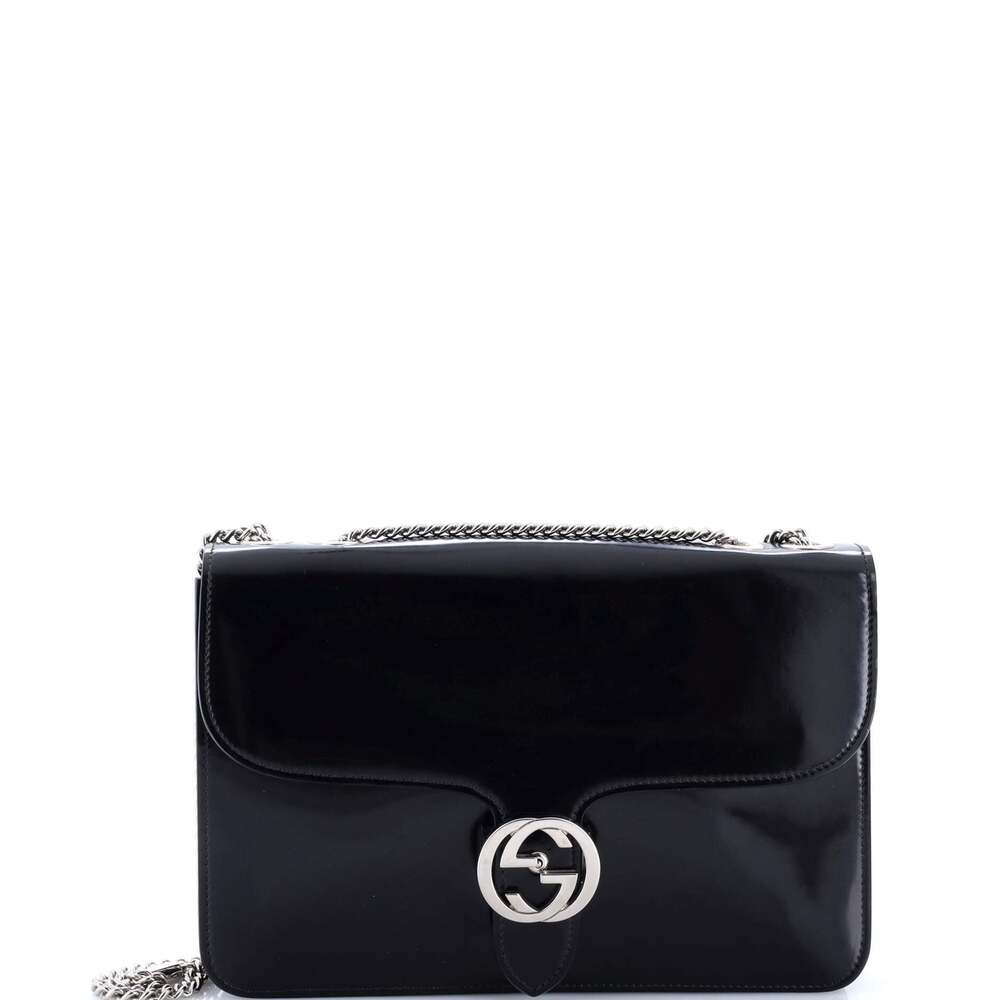 Gucci Interlocking Shoulder Bag Patent #260866G88B